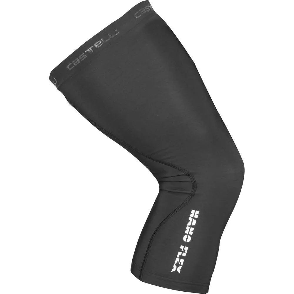 uPRISE Bikes Castelli Nano Flex 3G Knee Warmers - Black | Price match, 365 day return s, 18-Month Warranty, Finance Available & Free UK Delivery