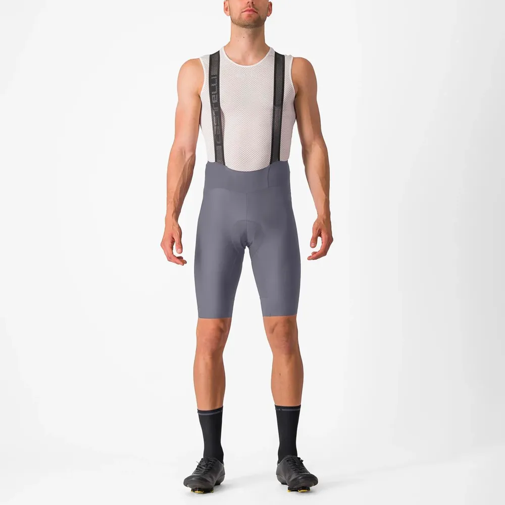 uPRISE Bikes Castelli Espresso Men's Bib Shorts - Smokey Grey | Price match, 365 day return s, 18-Month Warranty, Finance Available & Free UK Delivery