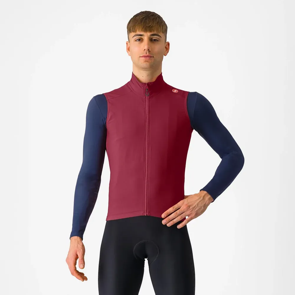 uPRISE Bikes Castelli Espresso Men's Vest - Deep Bordeaux | Price match, 365 day return s, 18-Month Warranty, Finance Available & Free UK Delivery