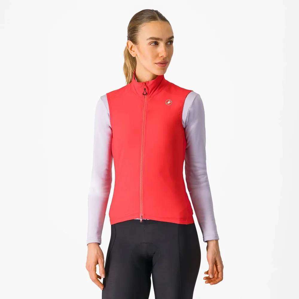 uPRISE Bikes Castelli Espresso Women's Vest - Hibiscus | Price match, 365 day return s, 18-Month Warranty, Finance Available & Free UK Delivery