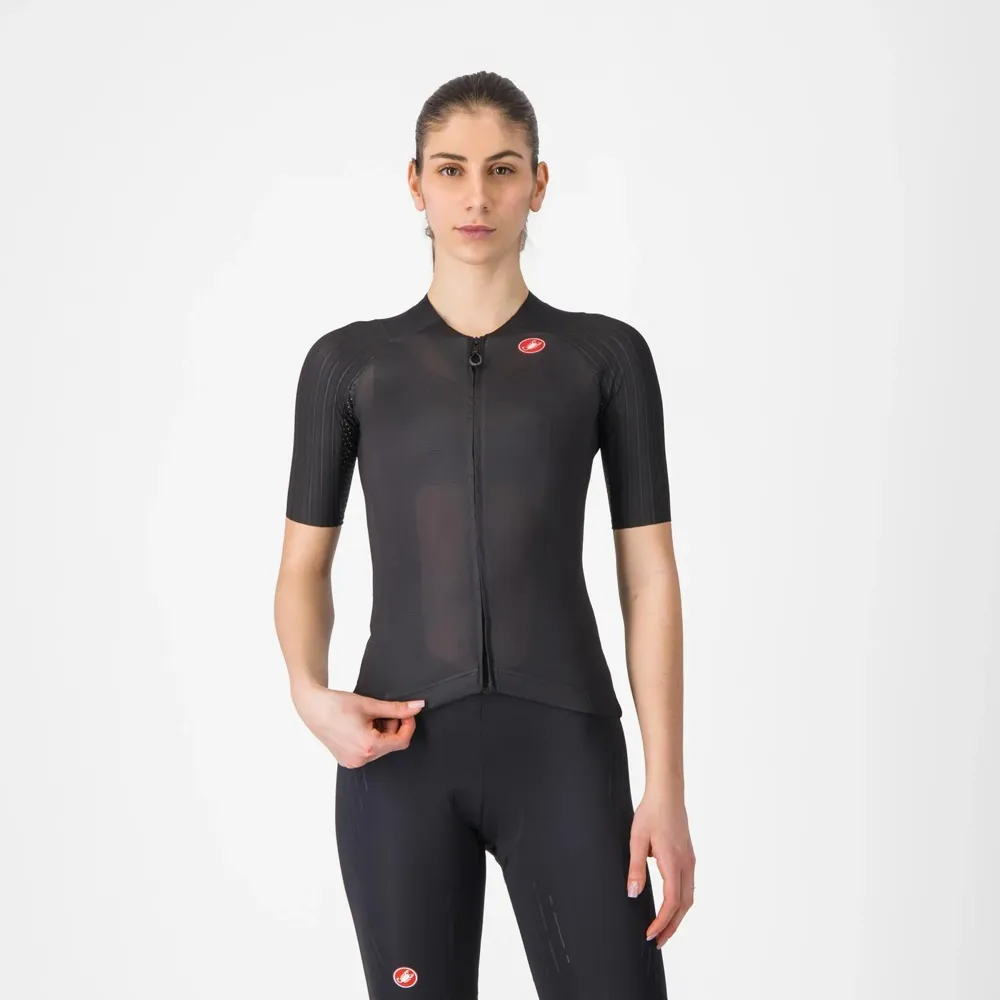 uPRISE Bikes Castelli Aero Pro 8S Women's Short Sleeve Jersey - Black | Price match, 365 day return s, 18-Month Warranty, Finance Available & Free UK Delivery