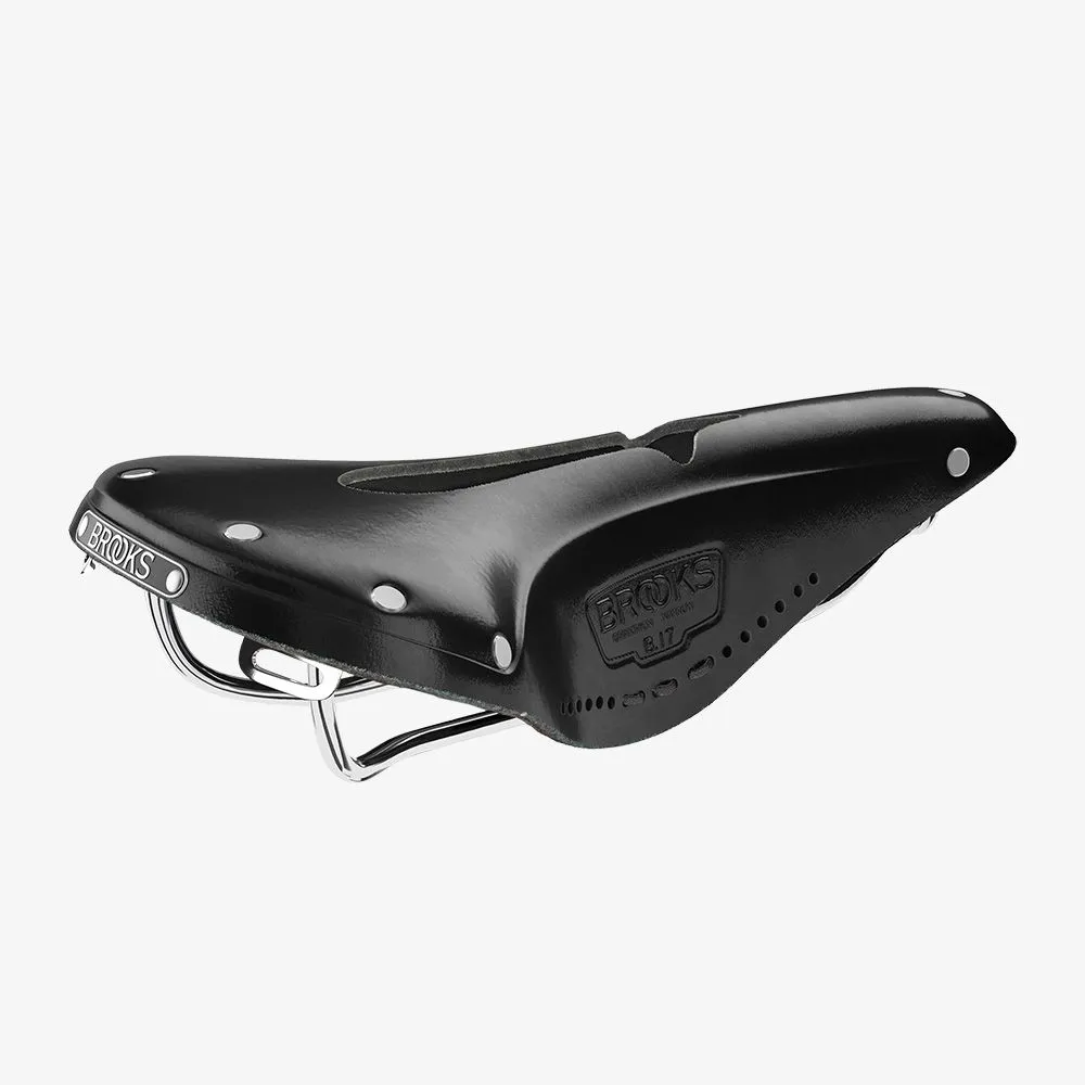 uPRISE Bikes Brooks B17 Narrow Carved Saddle - 155mm - Black | Price match, 365 day return s, 18-Month Warranty, Finance Available & Free UK Delivery