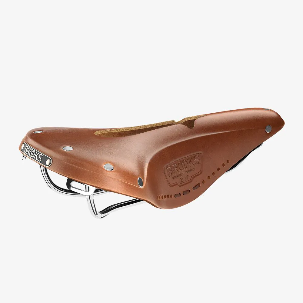uPRISE Bikes Brooks B17 Narrow Carved Saddle - 155mm - Honey | Price match, 365 day returns, 18-Month Warranty, Finance Available & Free UK Delivery