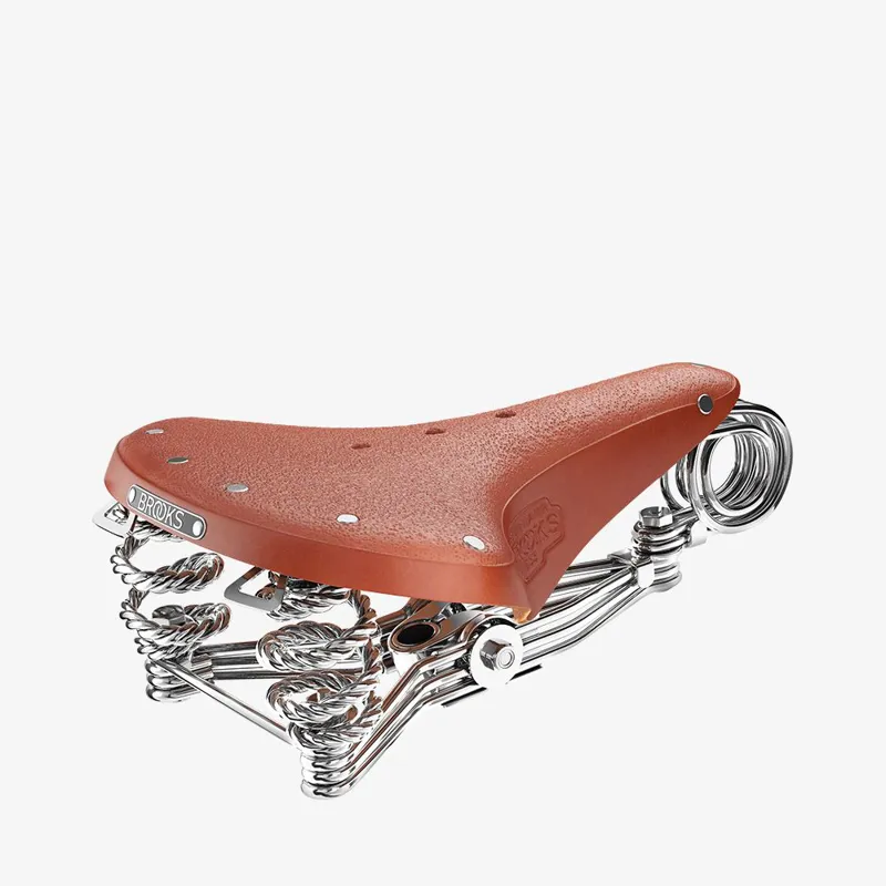 Brooks B33 Coiled Saddle - 235mm - Honey