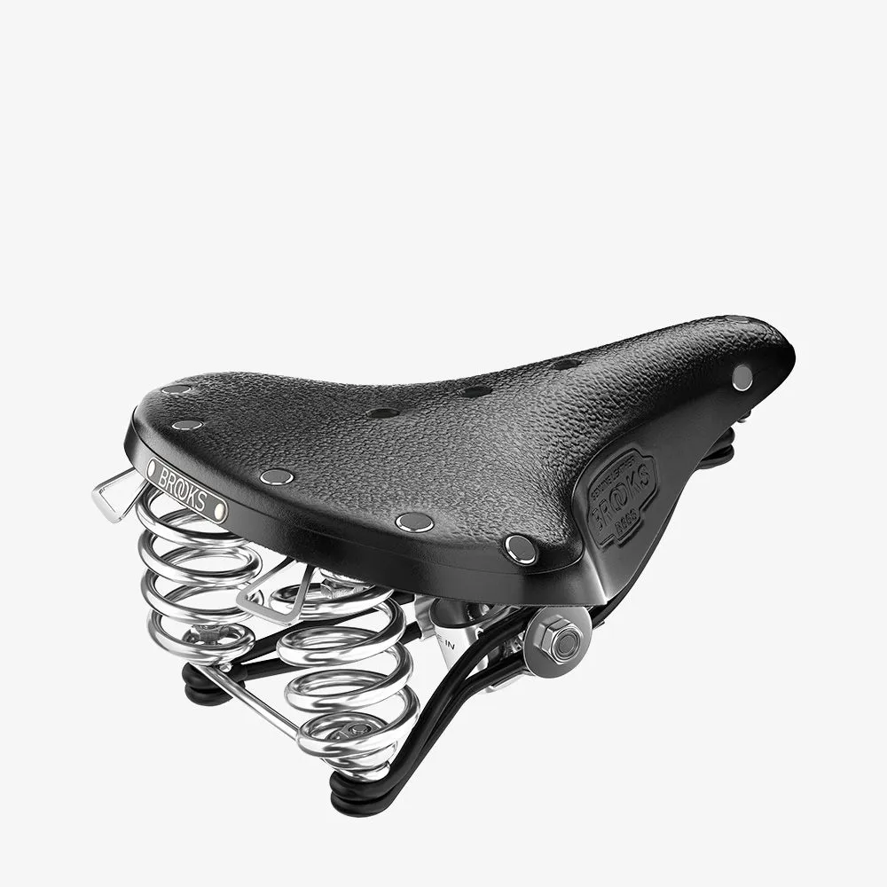 uPRISE Bikes Brooks B66 Short Saddle - 205mm - Black | Price match, 365 day return s, 18-Month Warranty, Finance Available & Free UK Delivery
