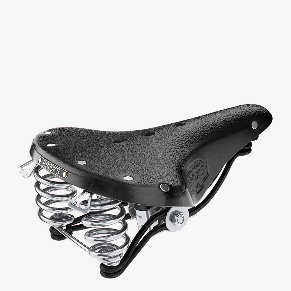 uPRISE Bikes Brooks B66 Saddle - 210mm - Black | Price match, 365 day return s, 18-Month Warranty, Finance Available & Free UK Delivery