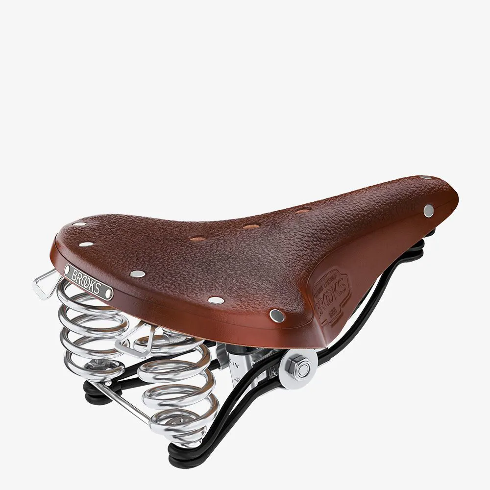 uPRISE Bikes Brooks B66 Saddle - 210mm - Brown | Price match, 365 day return s, 18-Month Warranty, Finance Available & Free UK Delivery