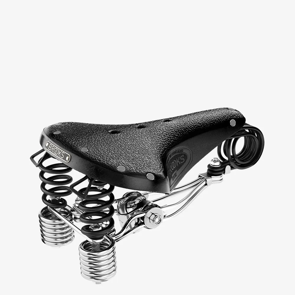 uPRISE Bikes Brooks B135 Coiled Saddle - 210mm - Black | Price match, 365 day return s, 18-Month Warranty, Finance Available & Free UK Delivery