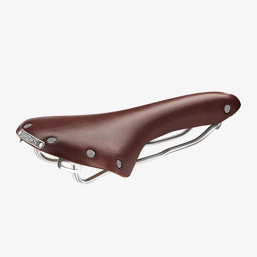 uPRISE Bikes Brooks B15 Swallow Chrome Saddle - 153mm - Brown | Price match, 365 day return s, 18-Month Warranty, Finance Available & Free UK Delivery