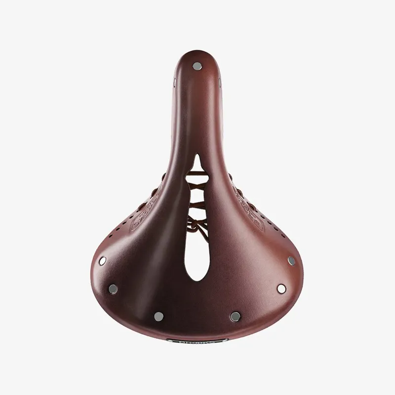 Brooks B17 Carved Short Ladies Saddle - 176mm - Brown-1