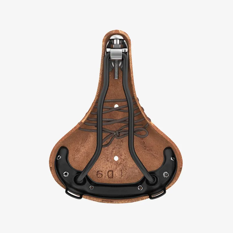 Brooks B17 Softened Short Ladies Saddle - 176mm - Dark Tan-2