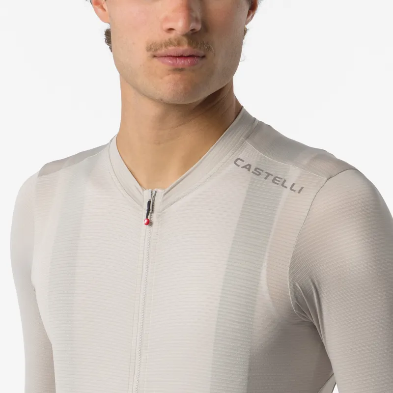 Castelli Espresso 2 Men's Long Sleeve Jersey - Silver Moon-2