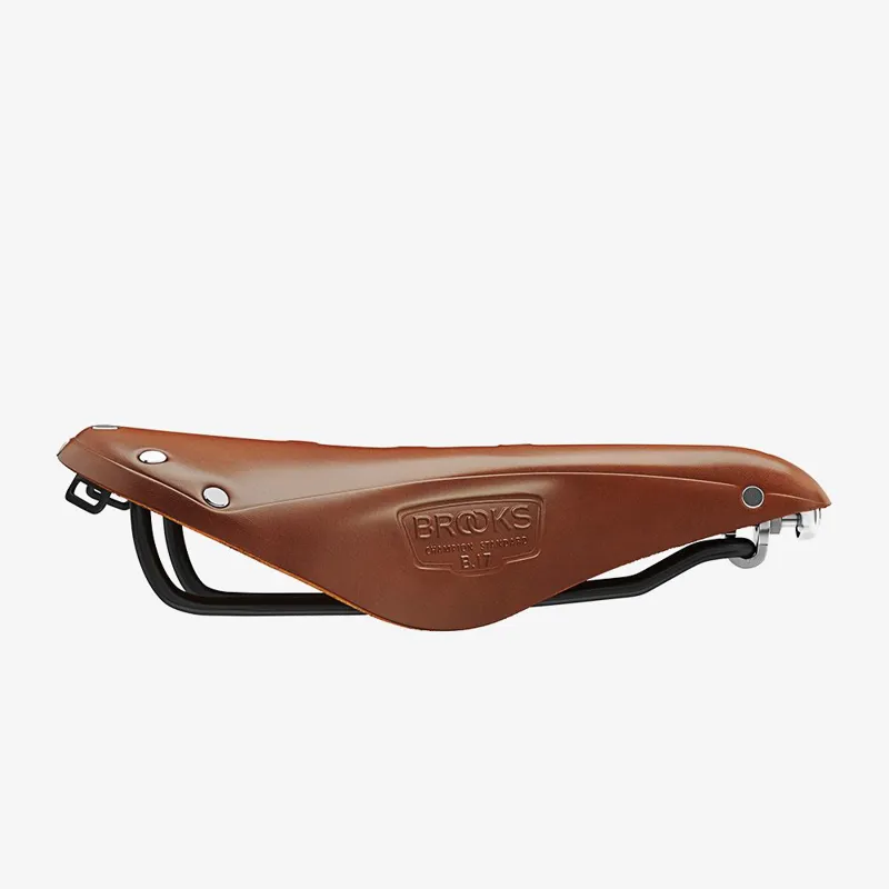 Brooks B17 Saddle - Steel Rails - 175mm - Honey-3