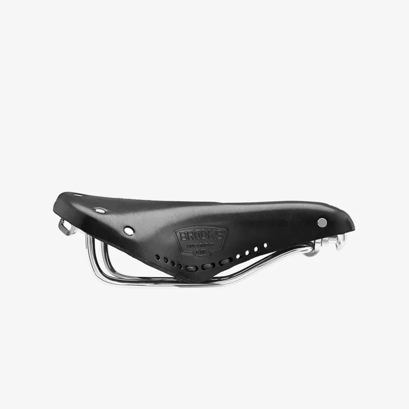 Brooks B17 Carved Short Ladies Saddle - 176mm - Black-3