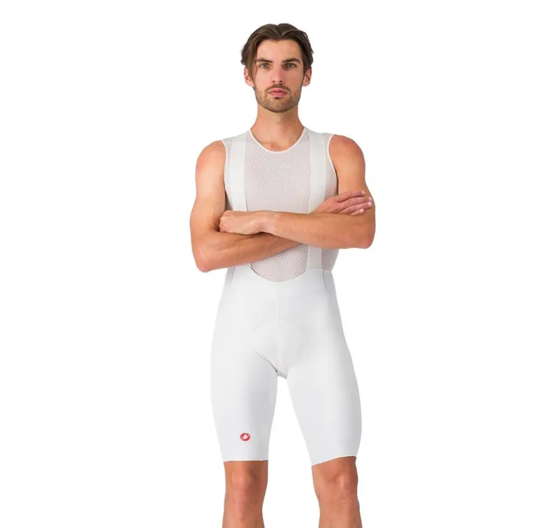 Castelli Free Aero Race Men's Bib Shorts - White