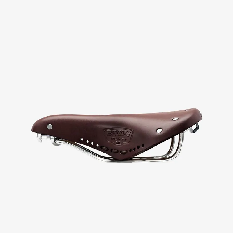 Brooks B17 Carved Short Ladies Saddle - 176mm - Brown-4