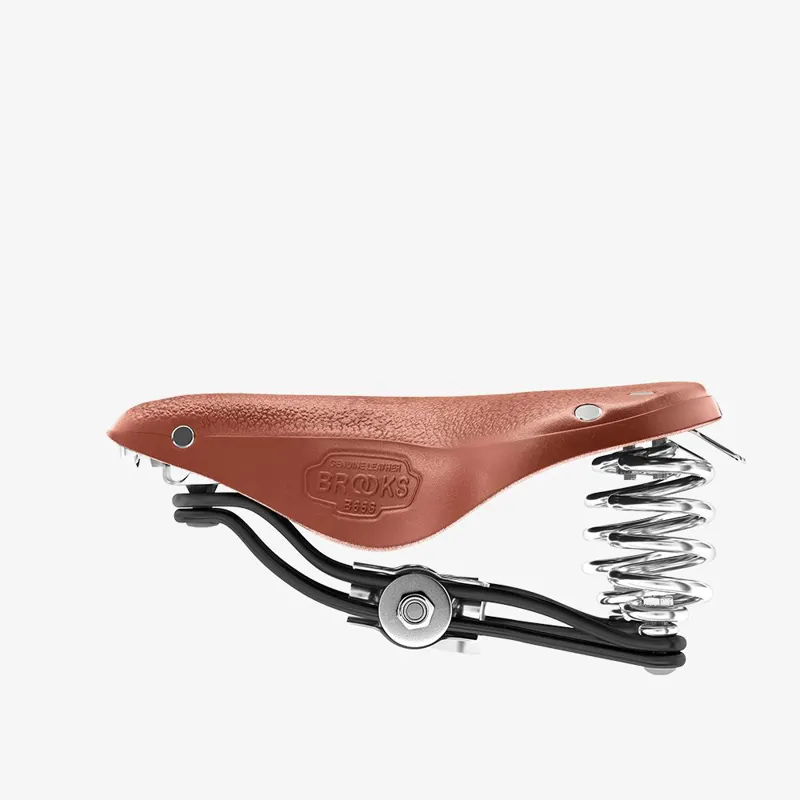 Brooks B66 Short Saddle - 205mm - Honey-4