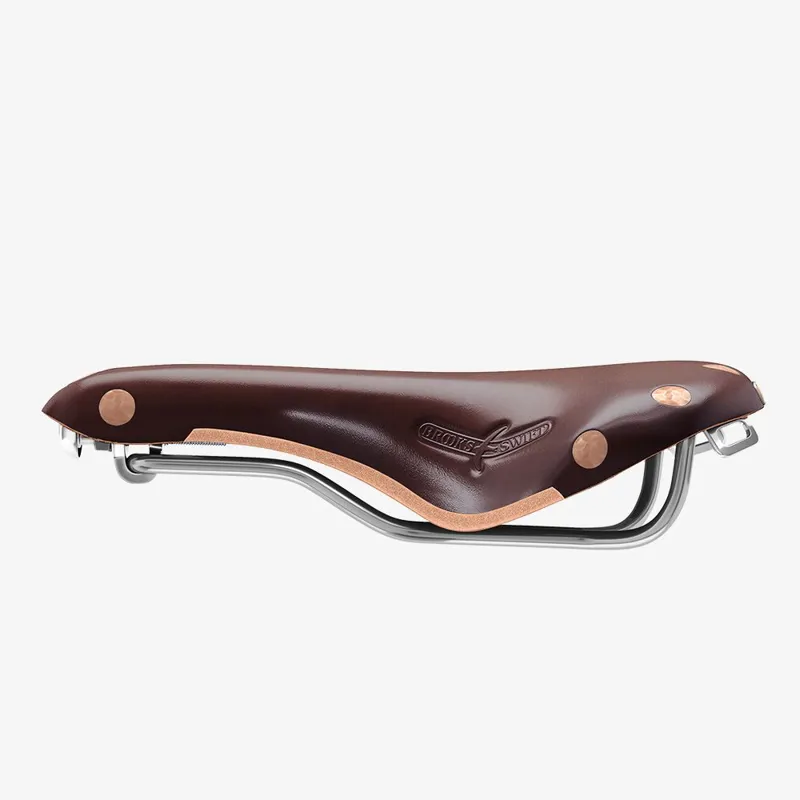 Brooks Swift Chrome Saddle - 150mm - Brown-4