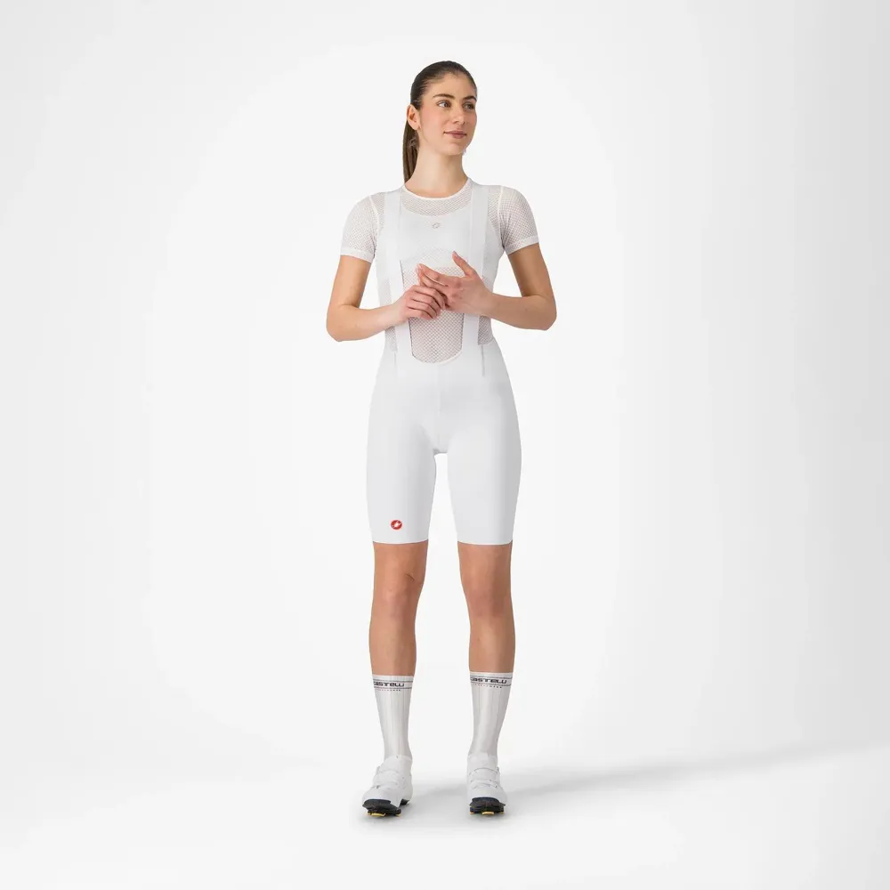 uPRISE Bikes Castelli Free Aero Race Women's Bib Shorts - White | Price match, 365 day returns, 18-Month Warranty, Finance Available & Free UK Delivery