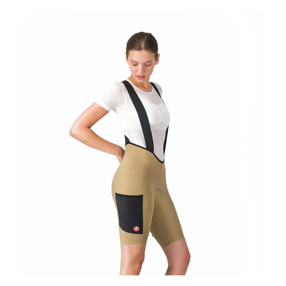 uPRISE Bikes Castelli Unlimited Endurance DT Women's Bib Shorts - Elmwood/Black | Price match, 365 day returns, 18-Month Warranty, Finance Available & Free UK Delivery