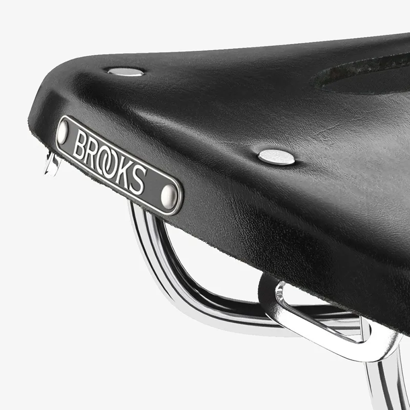 Brooks B17 Carved Short Ladies Saddle - 176mm - Black-6