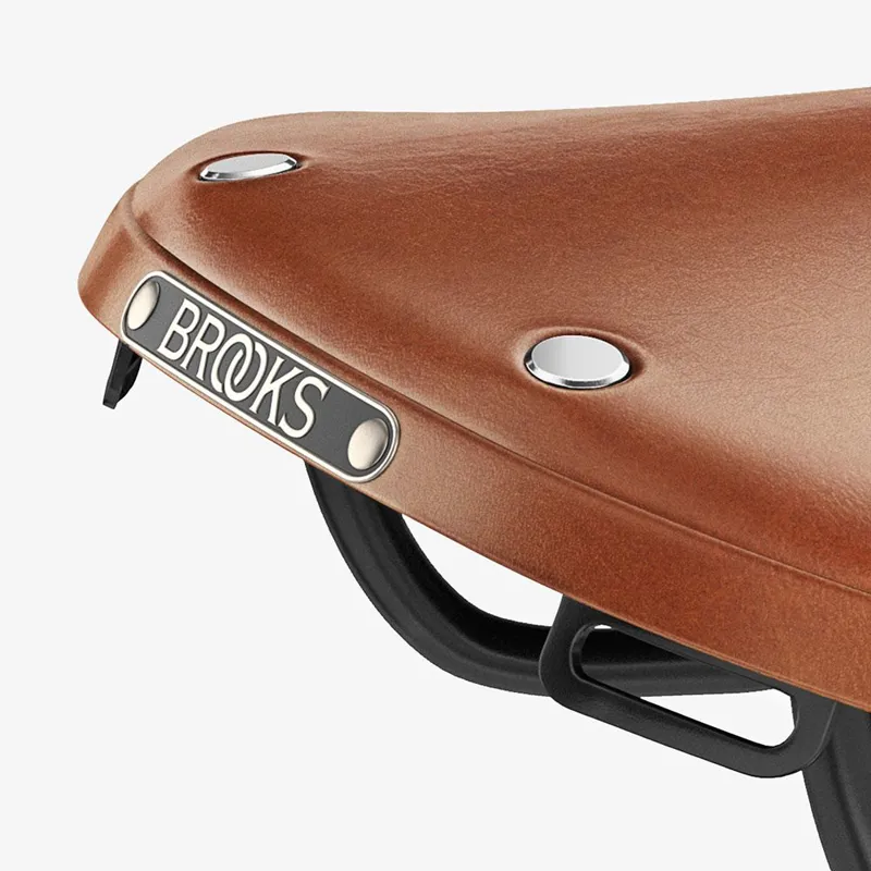 Brooks B17 Saddle - Steel Rails - 175mm - Honey-6