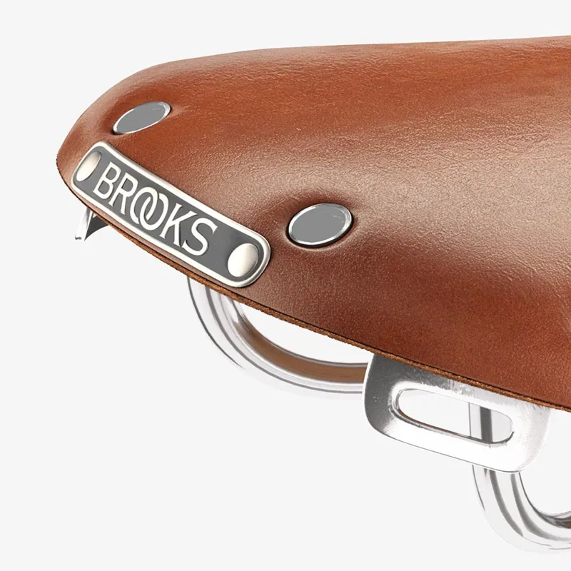 Brooks B15 Swallow Chrome Saddle - 153mm - Honey-6