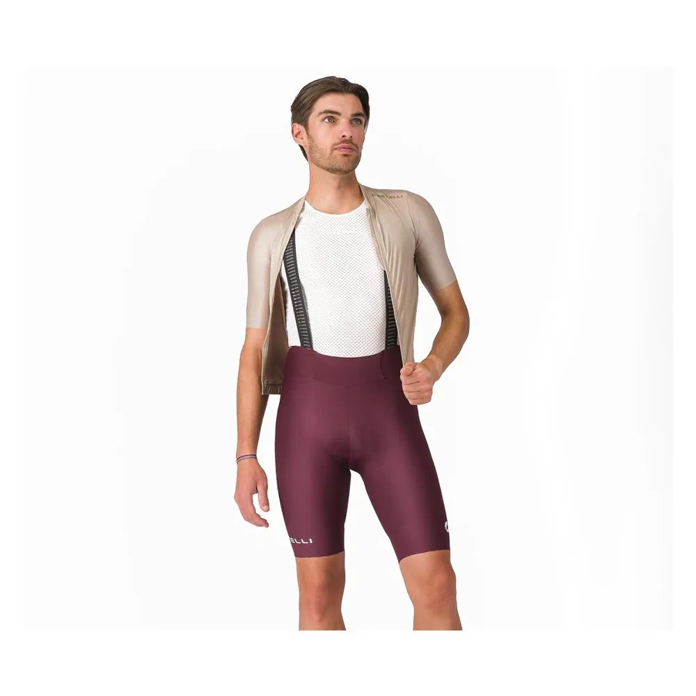 uPRISE Bikes Castelli Espresso 2 Men's Bib Shorts - Deep Bordeaux | Price match, 365 day returns, 18-Month Warranty, Finance Available & Free UK Delivery