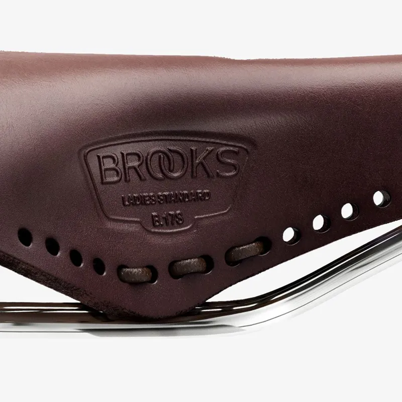 Brooks B17 Carved Short Ladies Saddle - 176mm - Brown-7
