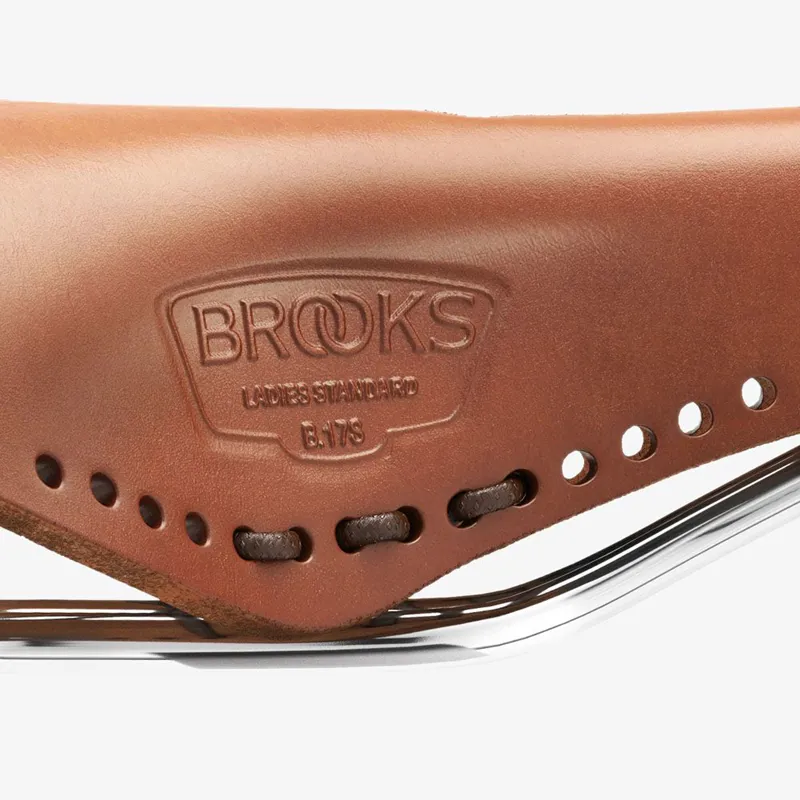 Brooks B17 Carved Short Ladies Saddle - 176mm - Honey-7