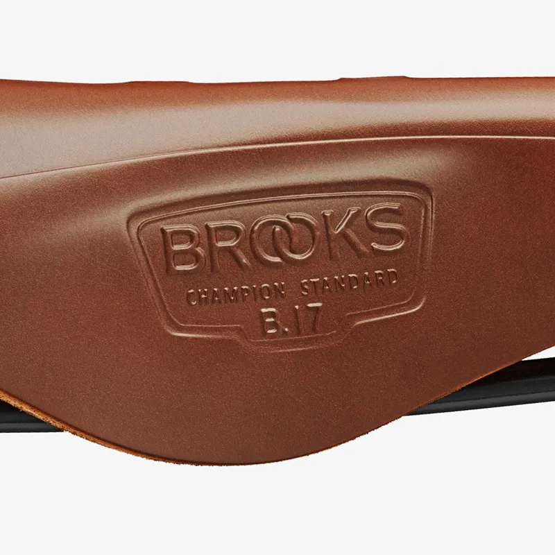 Brooks B17 Saddle - Steel Rails - 175mm - Honey-7