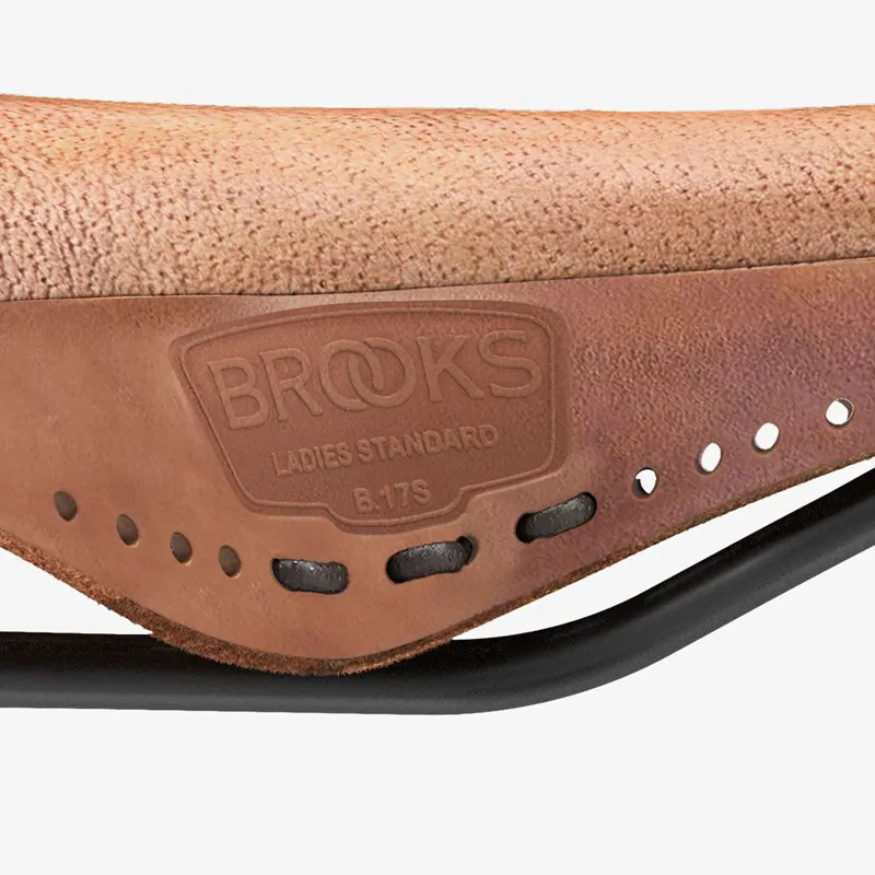 Brooks B17 Softened Short Ladies Saddle - 176mm - Dark Tan-7