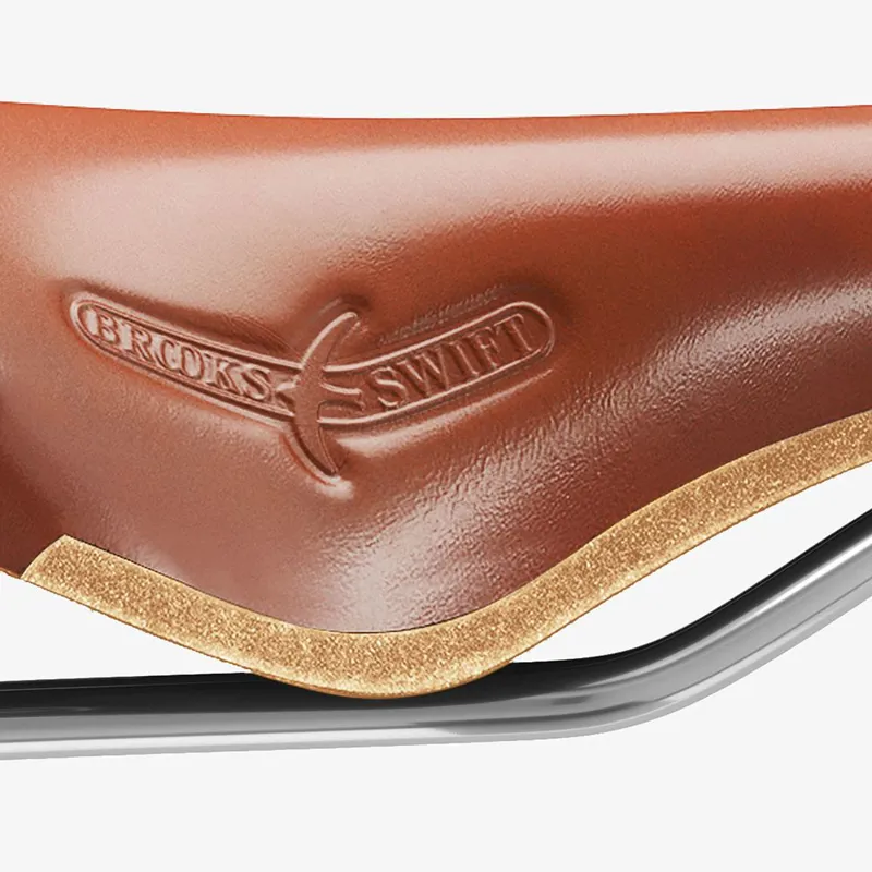 Brooks Swift Chrome Saddle - 150mm - Honey-7