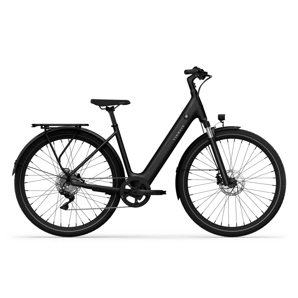 uPRISE Bikes Tenways CGO800 Plus Chain 2026 Electric Hybrid Bike - Black | Price match, 365 day returns, 18-Month Warranty, Finance Available & Free UK Delivery