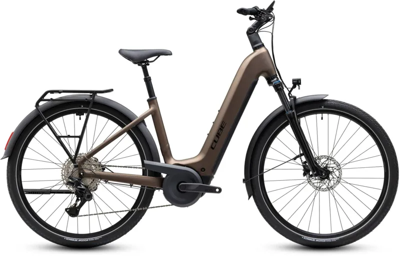 Cube Touring Hybrid Pro 800wh Easy Entry 2027 Electric Hybrid Bike - Metallicumbra/Black