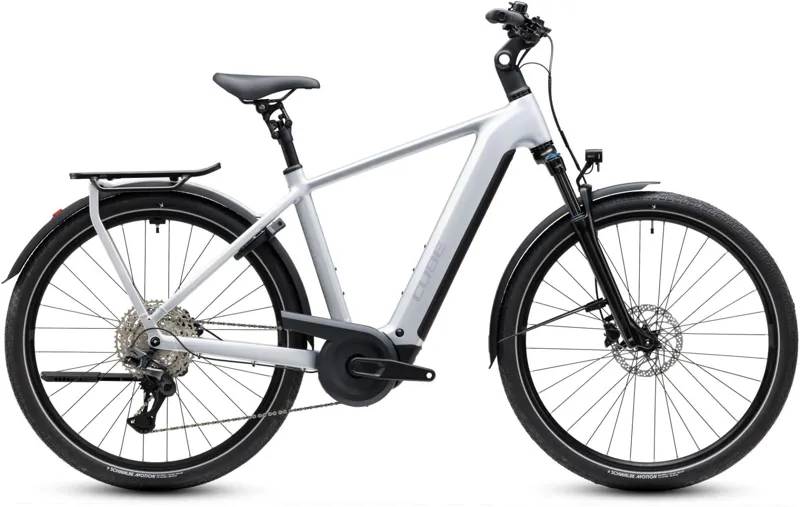 Cube Kathmandu Hybrid One 800wh 2027 Electric Hybrid Bike - Silverstar/Reflex