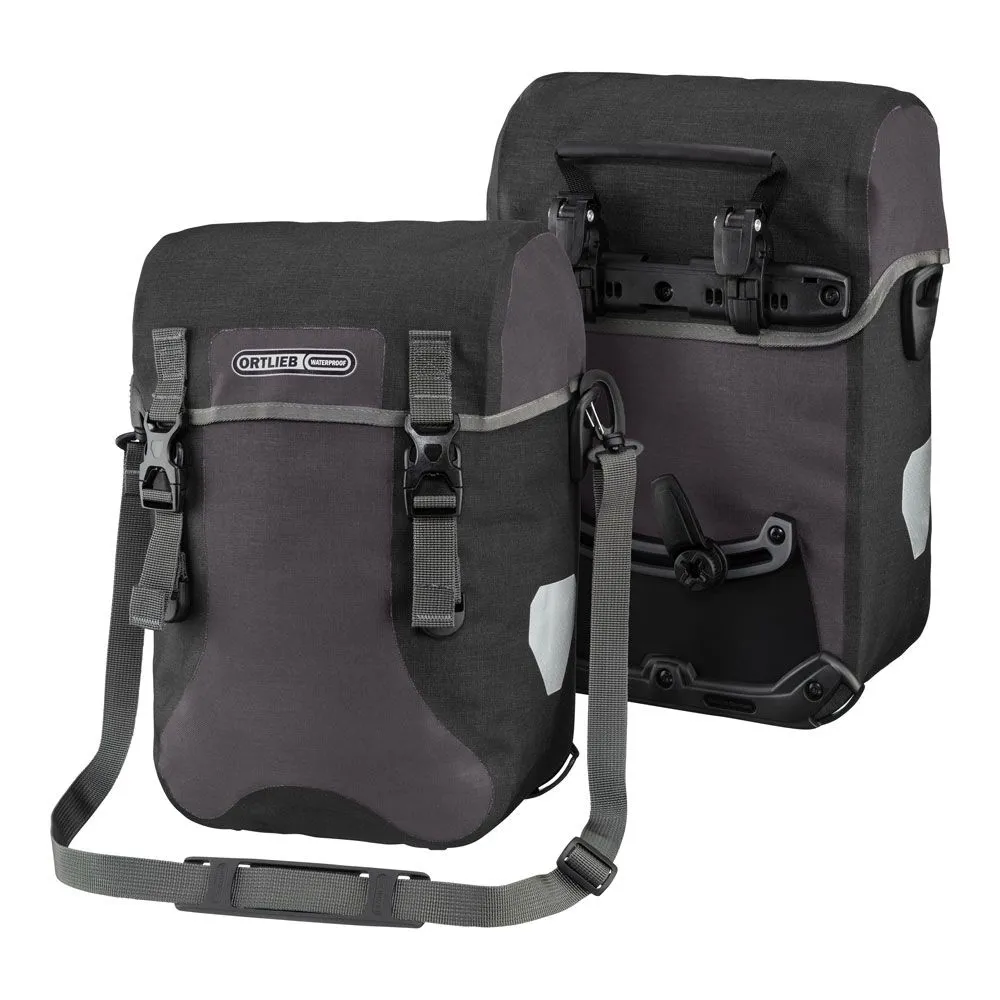 uPRISE Bikes Ortlieb Sport Packer Plus QL2.1 Pannier Bags - 30 Litre - Granite | Price match, 365 day return s, 18-Month Warranty, Finance Available & Free UK Delivery