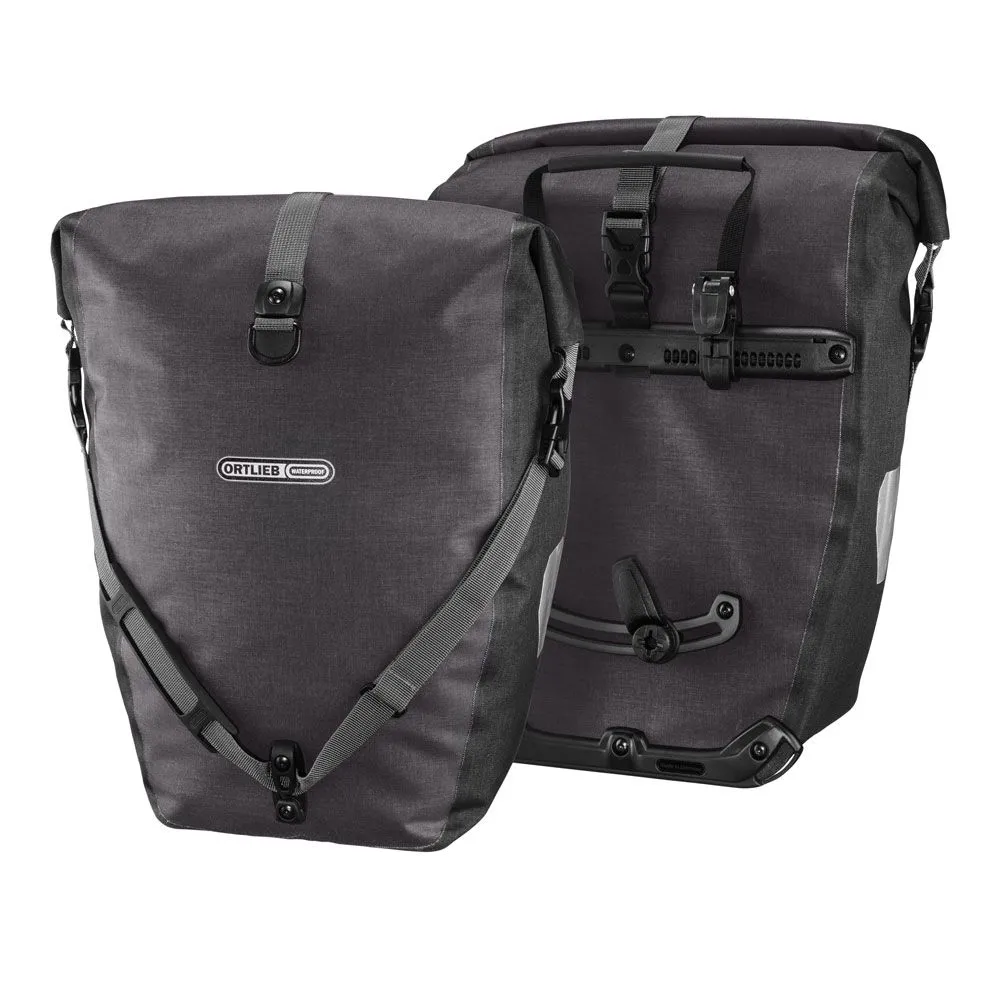 uPRISE Bikes Ortlieb Back Roller Plus QL2.1 Pannier Bags - 40 Litre - Granite/Black | Price match, 365 day return s, 18-Month Warranty, Finance Available & Free UK Delivery