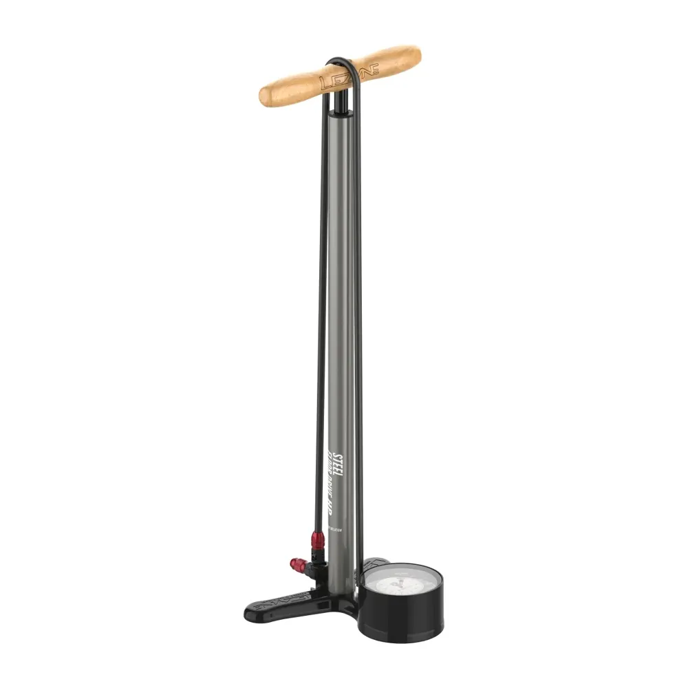 uPRISE Bikes Lezyne Steel Floor Drive 3.5 Floor Pump - 220psi - Flat Grey | Price match, 365 day return s, 18-Month Warranty, Finance Available & Free UK Delivery