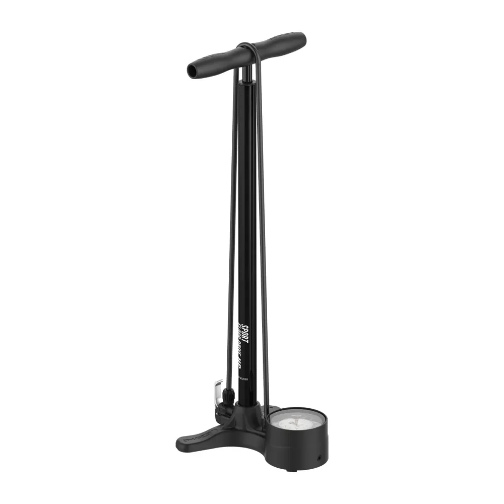 uPRISE Bikes Lezyne Sport Floor Drive 3.5 Dual Valve Floor Pump - Flat Black | Price match, 365 day return s, 18-Month Warranty, Finance Available & Free UK Delivery