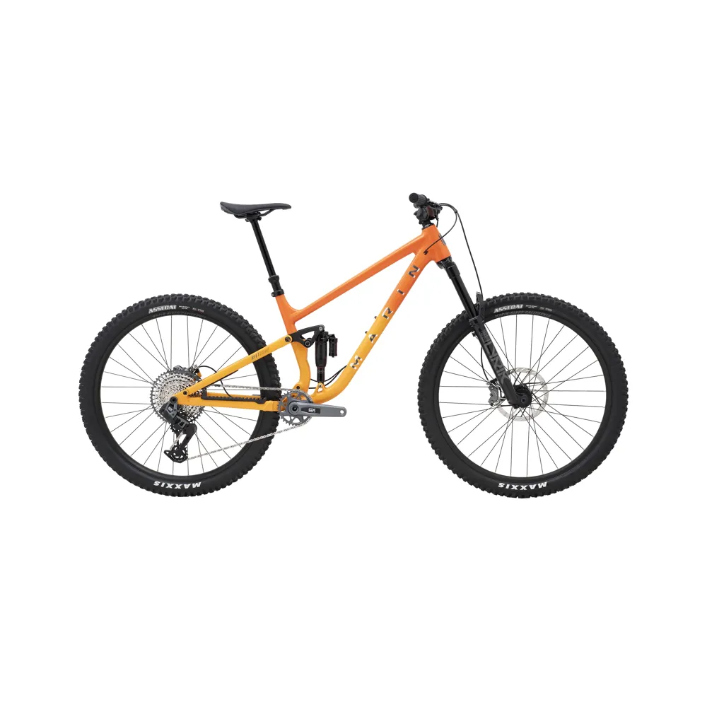 uPRISE Bikes Marin Rift Zone XR 27.5 inch AXS 2025 Full Suspension MTB - Orange/Yellow | Price match, 365 day return s, 18-Month Warranty, Finance Available & Free UK Delivery