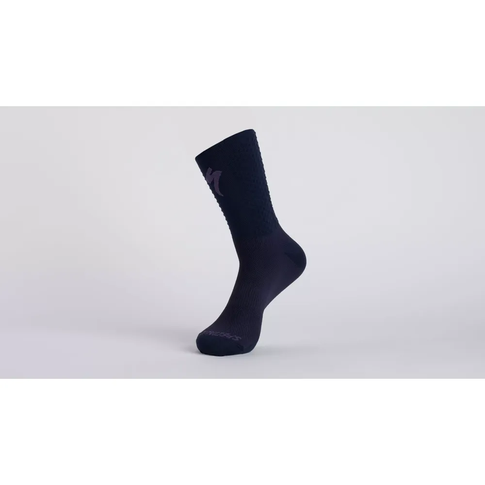 uPRISE Bikes Specialized Knit Tall Sock - Dark Navy/Dusk | Price match, 365 day return s, 18-Month Warranty, Finance Available & Free UK Delivery