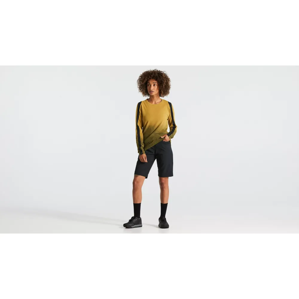 uPRISE Bikes Specialized Trail Women's Long Sleeve Jersey - Harvest Gold Spray | Price match, 365 day return s, 18-Month Warranty, Finance Available & Free UK Delivery