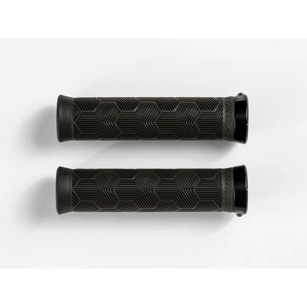 uPRISE Bikes Bontrager XR Trail Elite Lock-On MTB Grips 130mm - Olive Grey | Price match, 365 day return s, 18-Month Warranty, Finance Available & Free UK Delivery