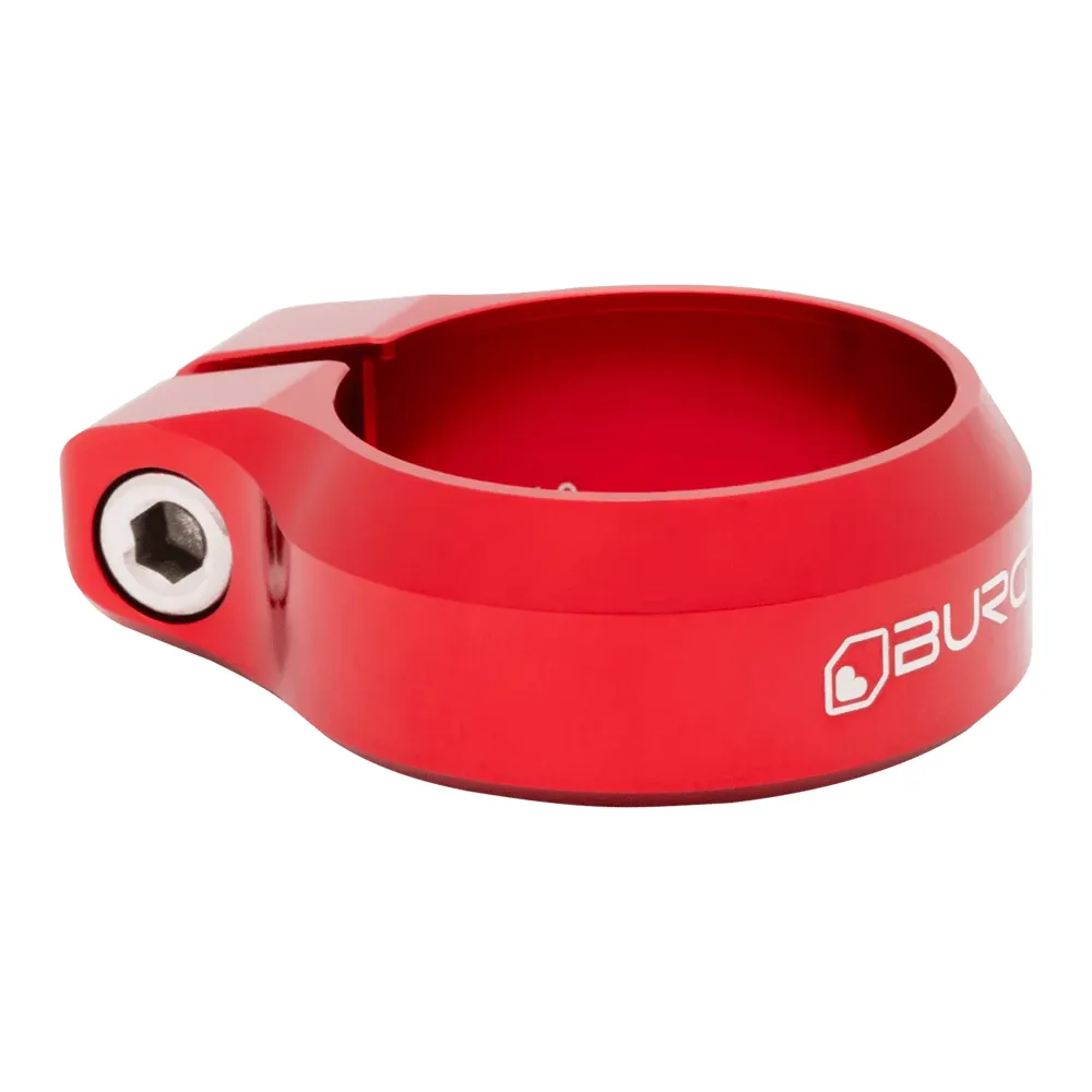 uPRISE Bikes Burgtec Seat Clamp - 34.9mm Diameter - Race Red | Price match, 365 day returns, 18-Month Warranty, Finance Available & Free UK Delivery
