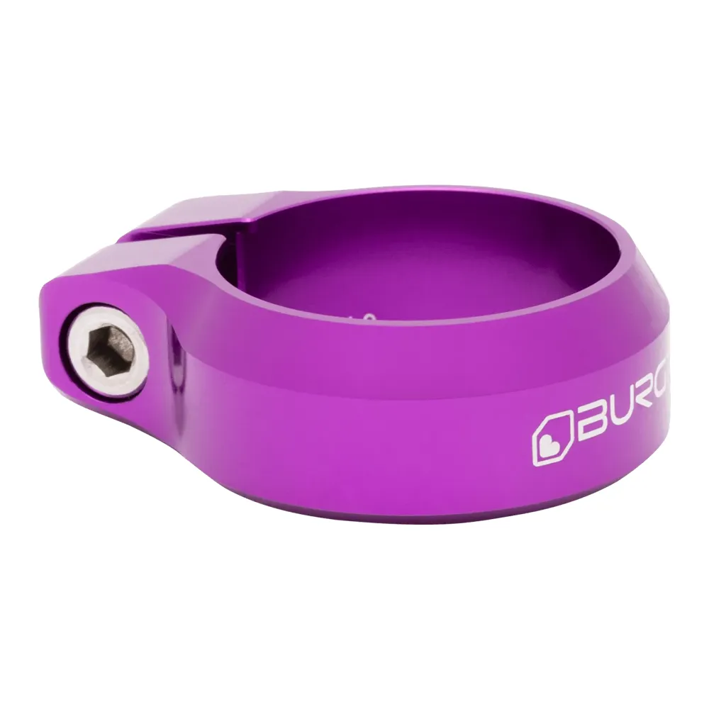 uPRISE Bikes Burgtec Seat Clamp - 34.9mm Diameter - Purple Rain | Price match, 365 day returns, 18-Month Warranty, Finance Available & Free UK Delivery