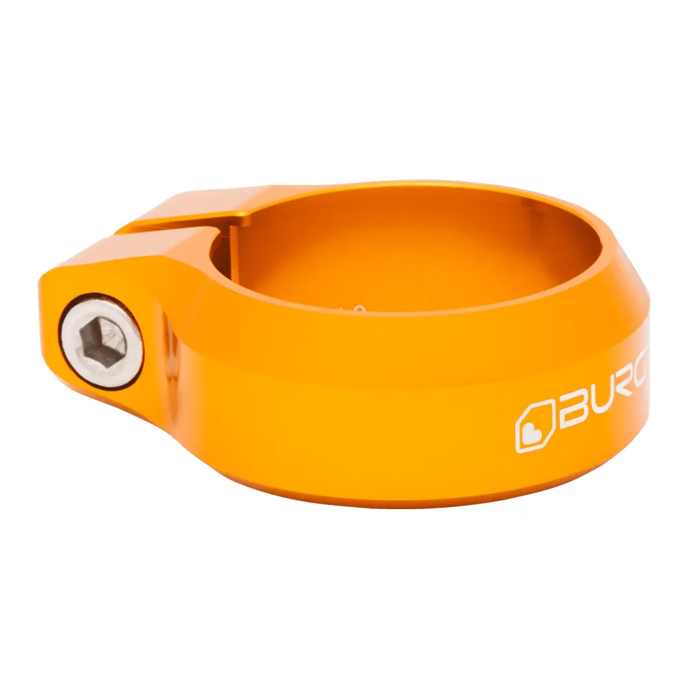 uPRISE Bikes Burgtec Seat Clamp - 34.9mm Diameter - Iron Bro Orange | Price match, 365 day returns, 18-Month Warranty, Finance Available & Free UK Delivery
