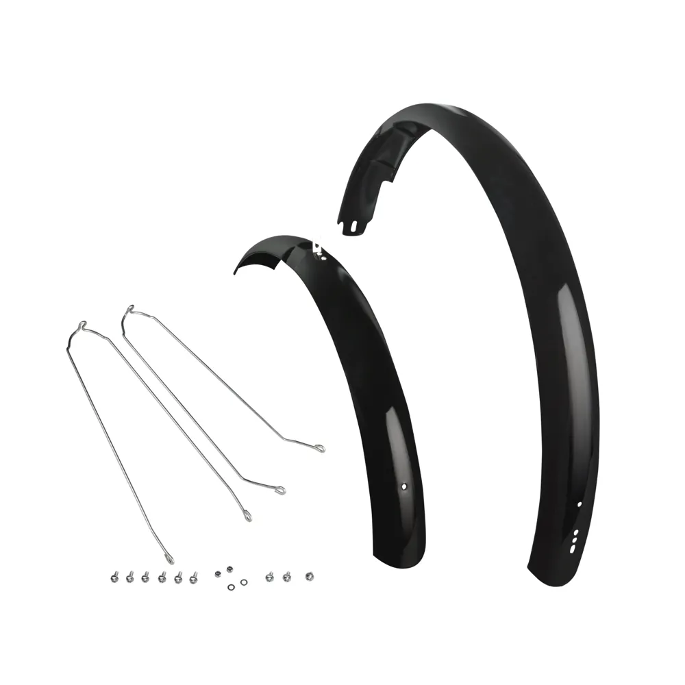 uPRISE Bikes Electra Townie Commute 700c Fender Set - Silver/Black Satin | Price match, 365 day return s, 18-Month Warranty, Finance Available & Free UK Delivery