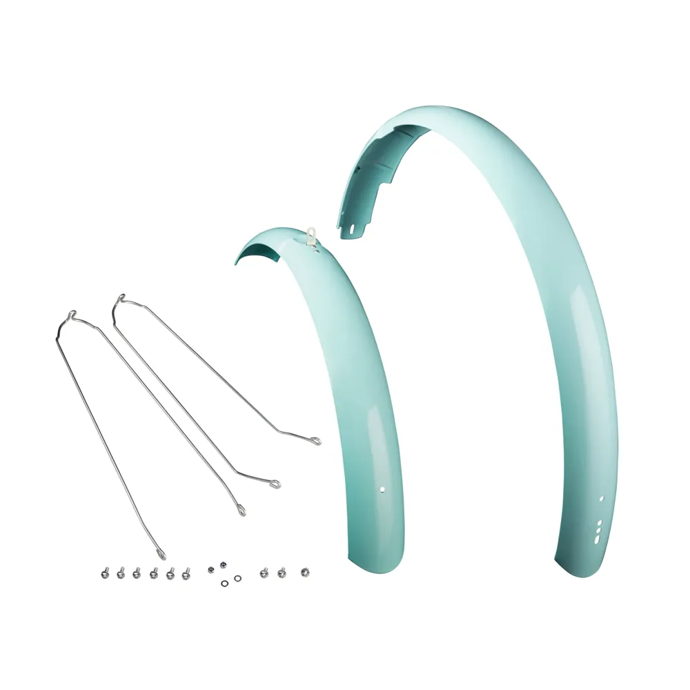 uPRISE Bikes Electra Townie Commute 700c Fender Set - Mineral Blue/Silver | Price match, 365 day return s, 18-Month Warranty, Finance Available & Free UK Delivery