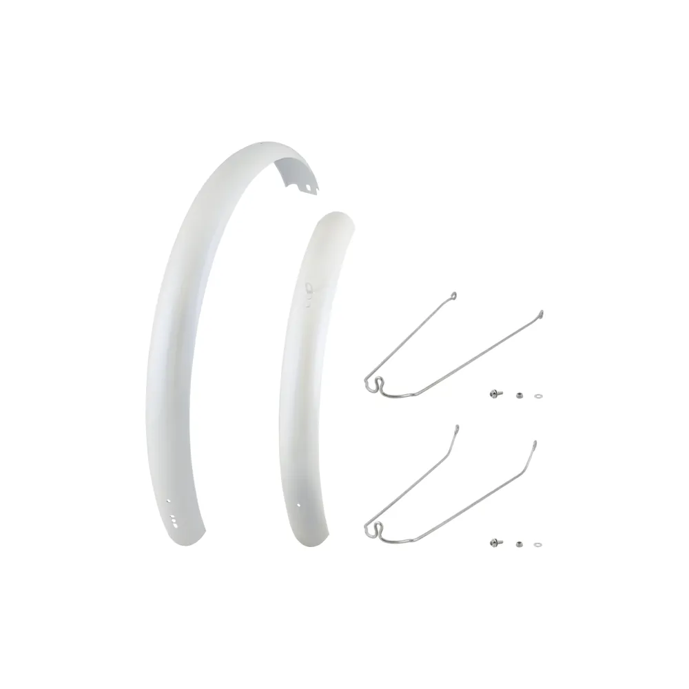 uPRISE Bikes Electra Townie Path 9D EQ 27.5 Inch Mudguard Sets - Pearl White | Price match, 365 day return s, 18-Month Warranty, Finance Available & Free UK Delivery
